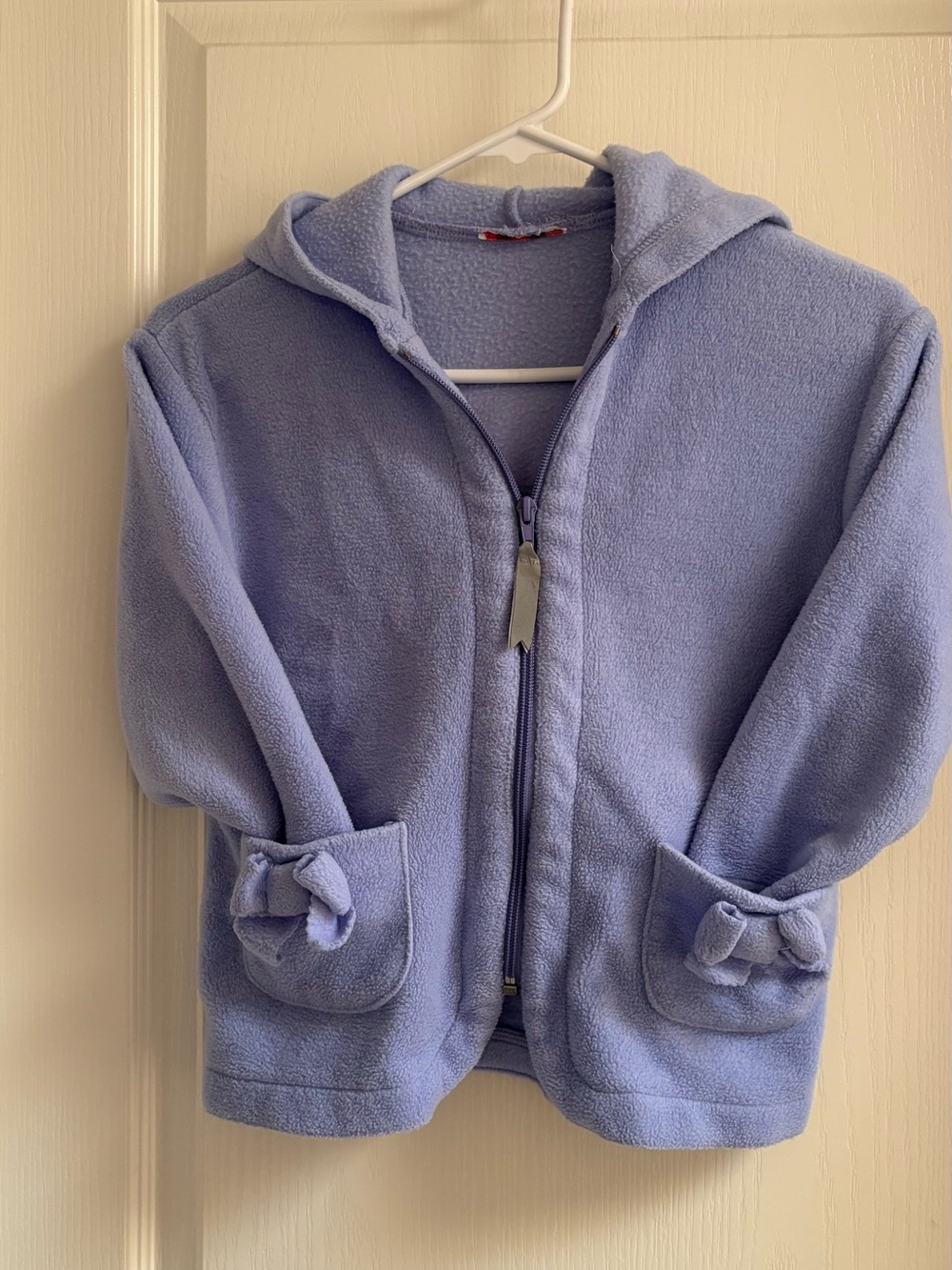 Please Mum Children's Lavender Hooded Zip Fleece Jacket